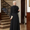 KARDELEN ELBİSE SİYAH