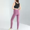 Lila Fitilli Push Up Toparlayıcı Spor Tayt