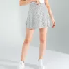 Beyaz Mini Puantiye Desenli Şort Etek