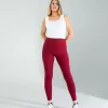 Bordo Fitilli Push Up Toparlayıcı Spor Tayt