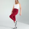 Bordo Fitilli Push Up Toparlayıcı Spor Tayt
