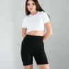 Beyaz Fitilli Kaşkorse Mini Bluz
