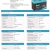 Orbus 12.8 V Volt 100 Amper Lityum Lifepo4 Akü
