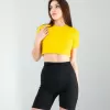 Sarı Fitilli Kaşkorse Mini Bluz