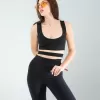 Siyah Önü Kurdeleli Askılı Dalgıç Crop