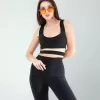 Siyah Önü Kurdeleli Askılı Dalgıç Crop