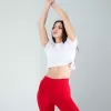 Beyaz Yandan Büzgülü Crop