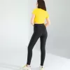 Sarı Yandan Büzgülü Crop