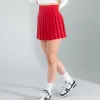 Kırmızı Pilseli Etek