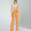 Retro Desen Cepli Turuncu Pantolon