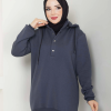 KAPŞONLU SWEATSHİRT ANTRASİT