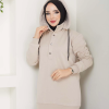 KAPŞONLU SWEATSHİRT BEJ
