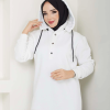 KAPŞONLU SWEATSHİRT EKRU