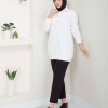 KAPŞONLU SWEATSHİRT EKRU