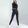 Siyah Renkli Parmak Geçmeli Spor Body