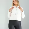 Beyaz Süet Ceket