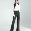 Beyaz Fitilli Parmak Geçmeli Crop