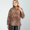 Leopar Desen Gömlek