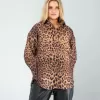 Leopar Desen Gömlek