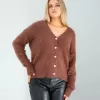 Kahve Sakal Triko Hırka