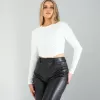 Beyaz Taşlı Body