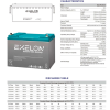 Exelon 12 Volt 200 Amper Jel Akü Derin Döngü Deep Cycle