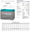 Exelon 12 Volt 100 Amper Jel Akü Derin Döngü Deep Cycle