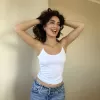 Beyaz ZRA Model Poliamid İp Askı Bluz