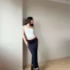 Beyaz Püskül Detay Bluz