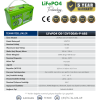 Orbit 12V 100Ah LifePO4 Marin Bluetooth Lityum Akü