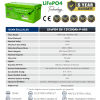 Orbit 12 V 200 Ah LifePO4 Marin Bluetooth Lityum Akü