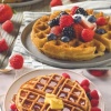 Kiwi MİNİ Ksm-2400W Yapışmaz Plakalı Waffle Makinesi Kırmızı