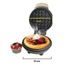 Kiw MİNİi Ksm-2400W Yapışmaz Plakalı Waffle Makinesi Krem