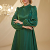 Şifon Helin Abiye - Zümrüt