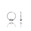 14 Mm Gümüş Halka Küpe