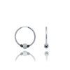 14 Mm Gümüş Halka Küpe