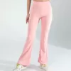 Pembe İspanyol Paça Tayt