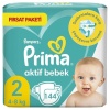 Prima Bb Aktif Bebek 2 Beden 144 Adet Aylık Fırsat Paketi 31750