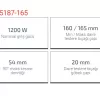 Crown Sunta Kesme 1200W 165Mm Ct15187-165