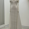 Omuz Drape Detaylı Griselda Abiye - Beyaz