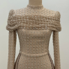 Omuz Drape Detaylı Griselda Abiye - Gold