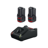 Bosch Professional 2 x Gba 3,0AH Akü Gal 12V-40 Hızlı Şarj Cihazı - 1600A019RD