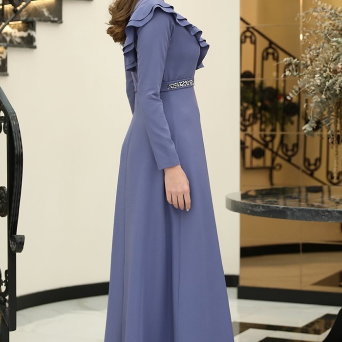 Elif Taşlı Elbise Mavi