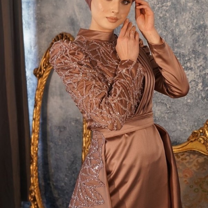 TAŞLI SATEN ABİYE BAKIR