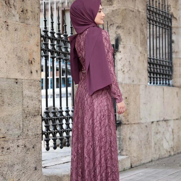 İPEK ELBİSE GÜL KURUSU