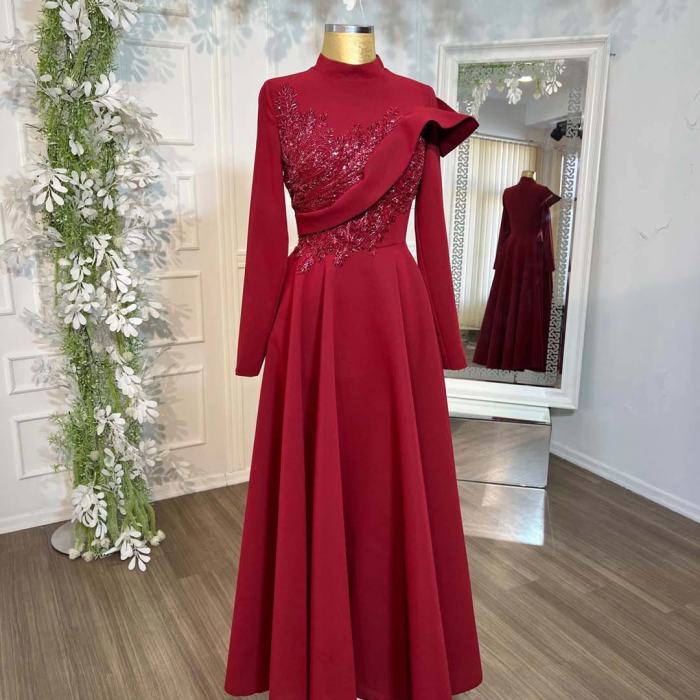 BUSE ABİYE BORDO