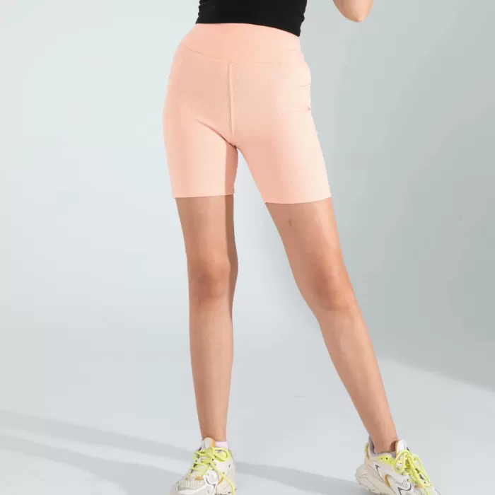 Somon Fitilli Push Up Toparlayıcı Biker Spor Tayt