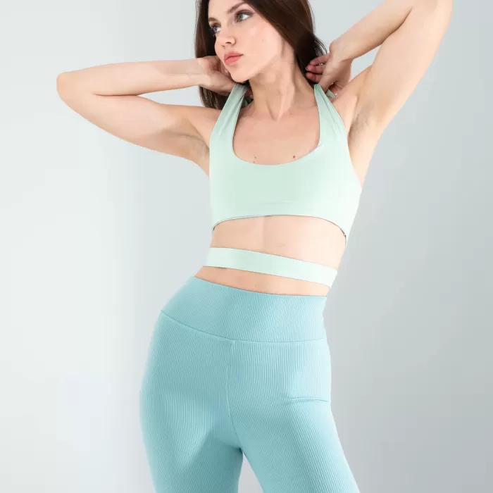Mint Önü Kurdeleli Askılı Dalgıç Crop
