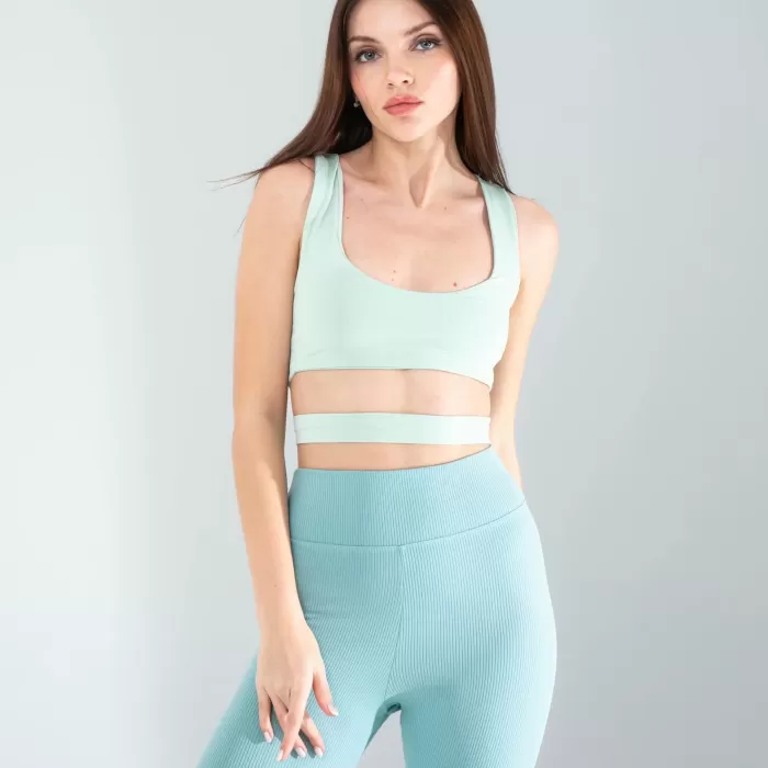 Mint Önü Kurdeleli Askılı Dalgıç Crop
