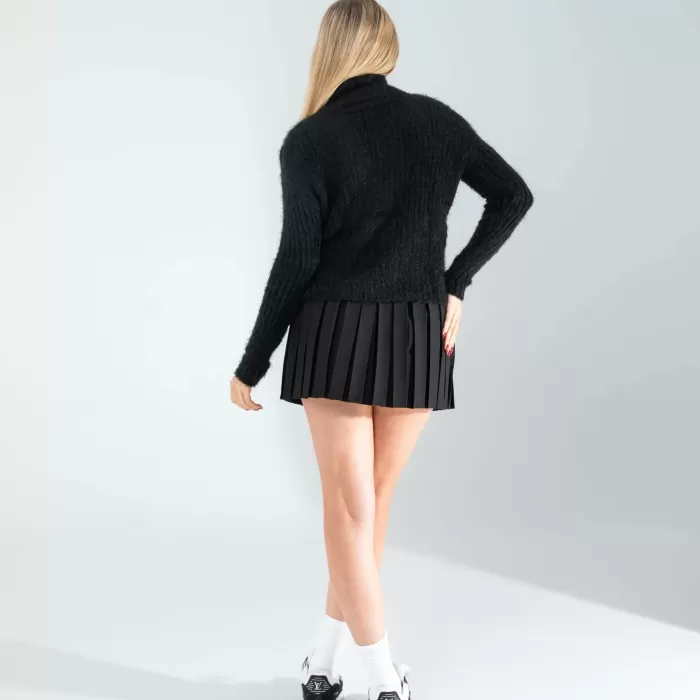 Siyah Pilseli Etek